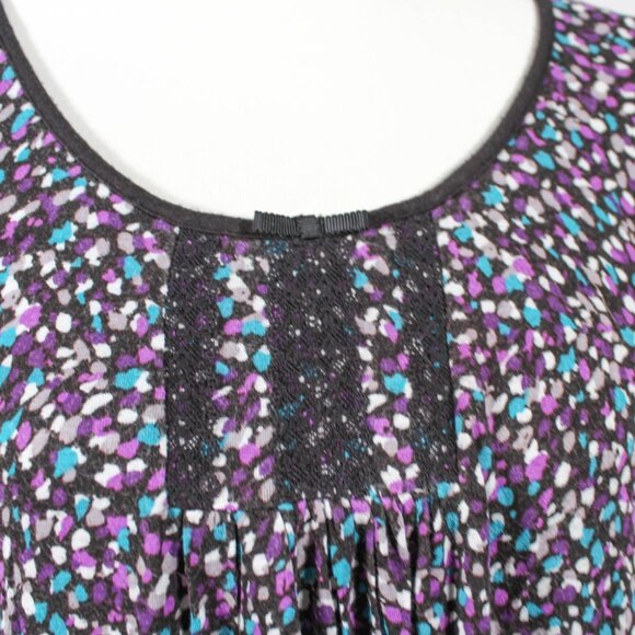 2010s George Warm-Tone Nightgown House Dress – Women’s L, Lace Detail - Picture 5 of 6